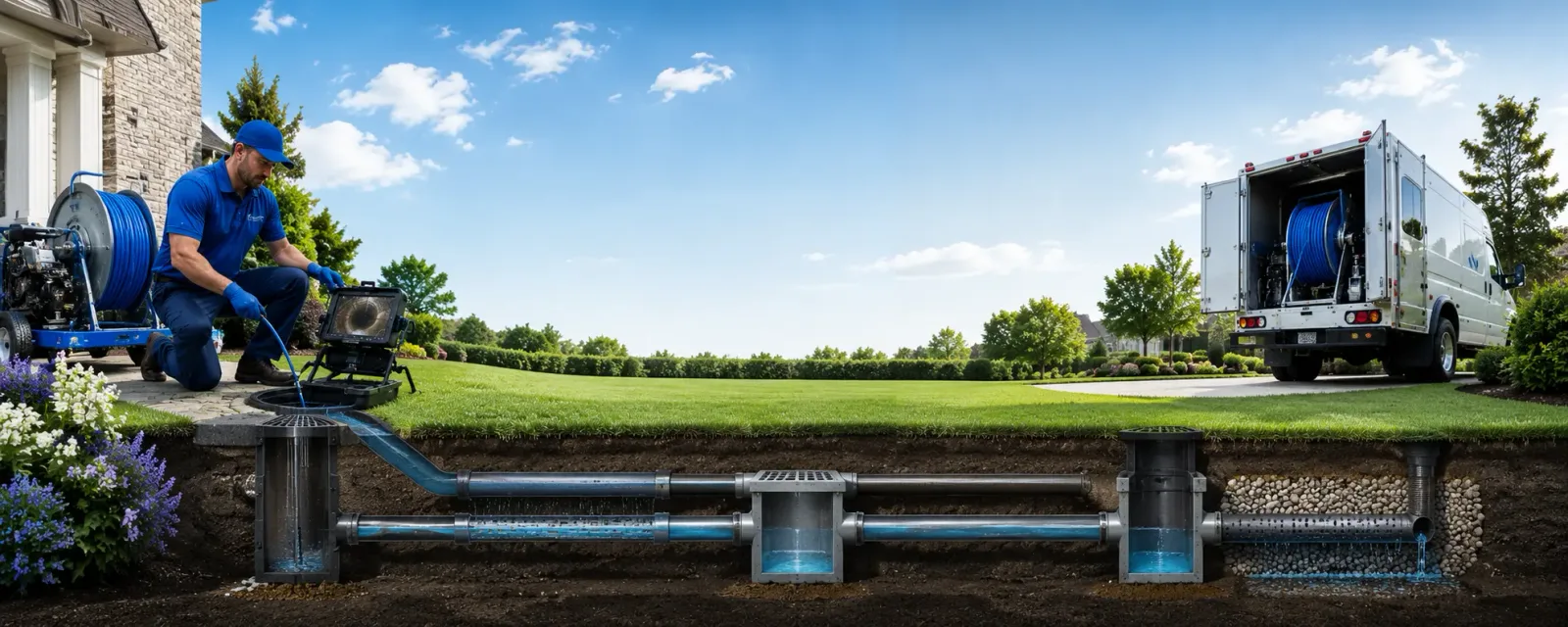 Outdoor drain cleaning information for Belleville, PA